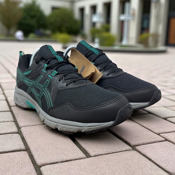 ASICS Women's Gel Venture 8 Running Shoes Size 11 Black/Baltic Jewel, 1012B230 - Picture 1 of 12